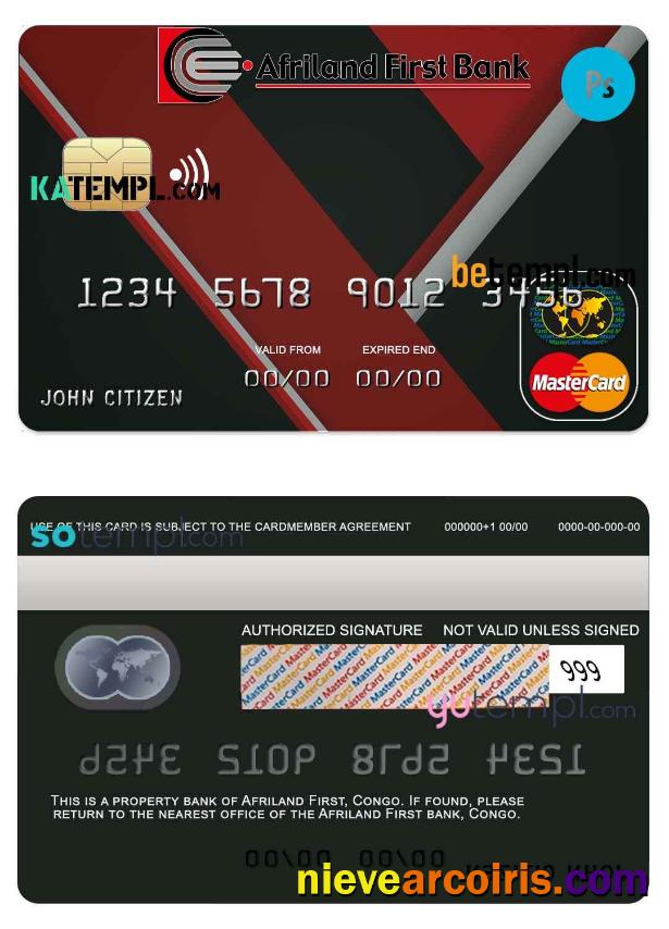 Congo Afriland First bank mastercard credit card